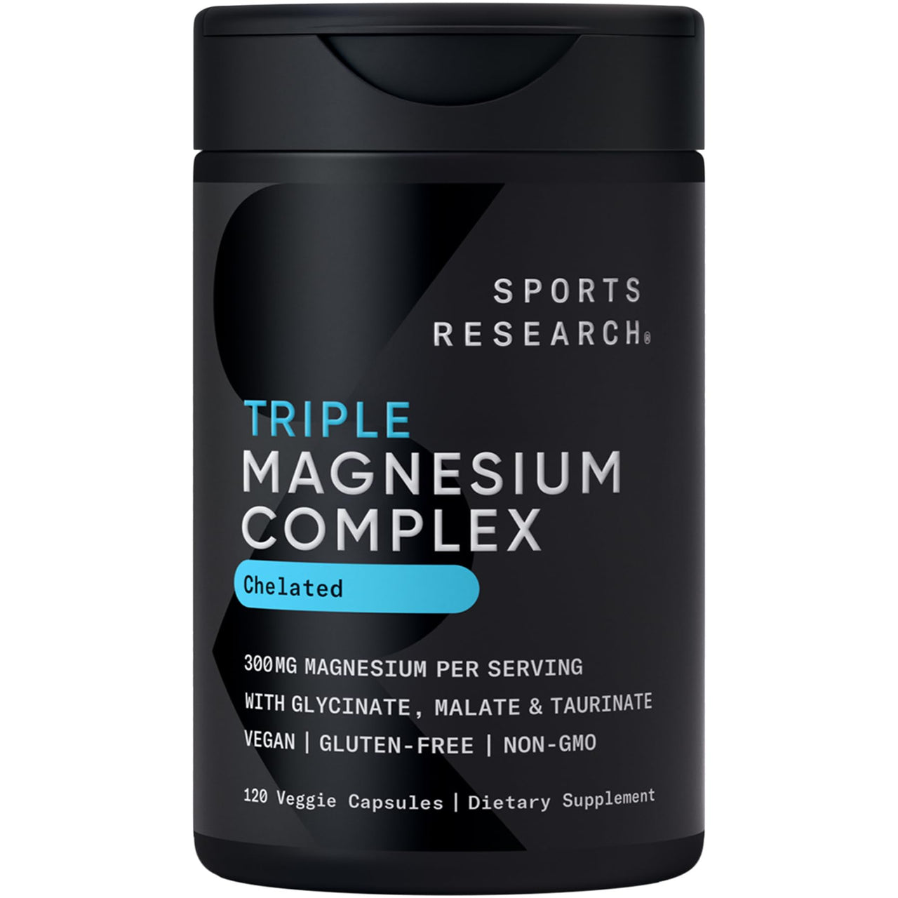 Sports Research® Multivitamin Pack - Chelated Triple Magnesium Complex 300mg, Vitamin D3 5000iu + K2 100mcg, and Alaskan Omega-3 Fish Oil 1250mg