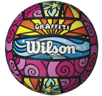 Thumbnail for Wilson Sporting Goods Graffiti Volleyball- Pink/Blue/Yellow,1 Pack - OS,WTH46341B