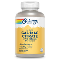 Thumbnail for SOLARAY Calcium Magnesium Citrate w/Vitamin D3 K2 - Calcium Supplements for Women and Men - Bone and Heart Health Support - Cal Mag 2:1 Ratio, Plus Vitamin D 3 and K2, 60-Day Guarantee, 30 Servings