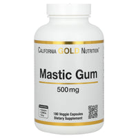 Thumbnail for California Gold Nutrition Mastic Gum, 500 mg, 180 Veggie Capsules