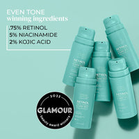 Thumbnail for USRx® Retinol Rapid Repair Treatment, Fast-Absorbing, Targets Fine Lines, Hyperpigmentation, and Blemishes, Fragrance-Free with Retinol, Squalane, Niacinamide and Kojic Acid, 1.0 Fl Oz