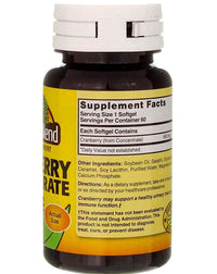 Thumbnail for Nature's Blend Cranberry Concentrate 500 mg 60 Sgels