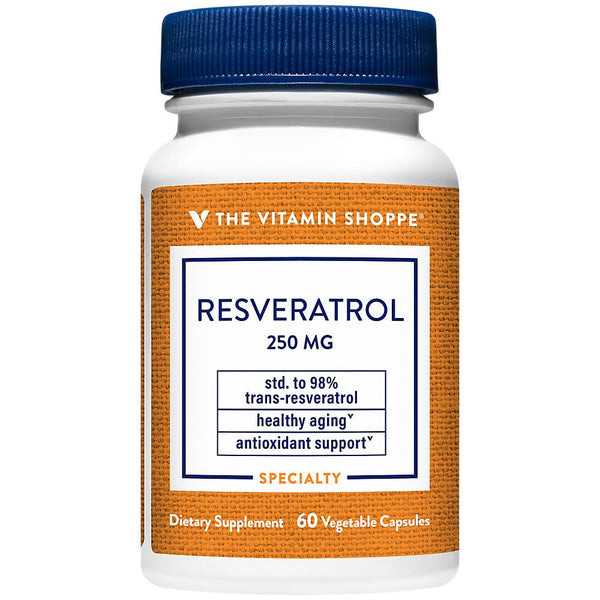 The Vitamin Shoppe Resveratrol a Antioxidant & Healthy Aging Support a 250 MG (60 Capsules)