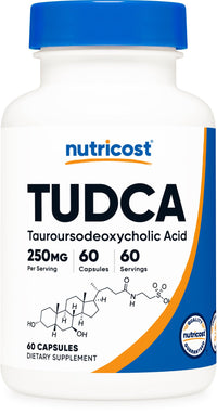 Thumbnail for Nutricost Tudca 250mg, 60 Capsules (Tauroursodeoxycholic Acid) - Premium Quality