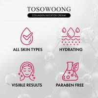Thumbnail for TOSOWOONG Collagen Necktox Cream with Collagen and Hyaluronic Acid for Neck Firming, Anti-aging, Wrinkles and Tightening, Korean Skin Care, 50ml, 1.69 fl. oz.