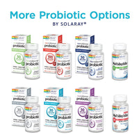 Thumbnail for Solaray Multidophilus 12 Strain Probiotic 20 Billion CFU, Probiotics for Digestive Health for Women and Men, Daily Gut Health Support Complex with Prebiotic Inulin, No Dairy - 100 VegCaps