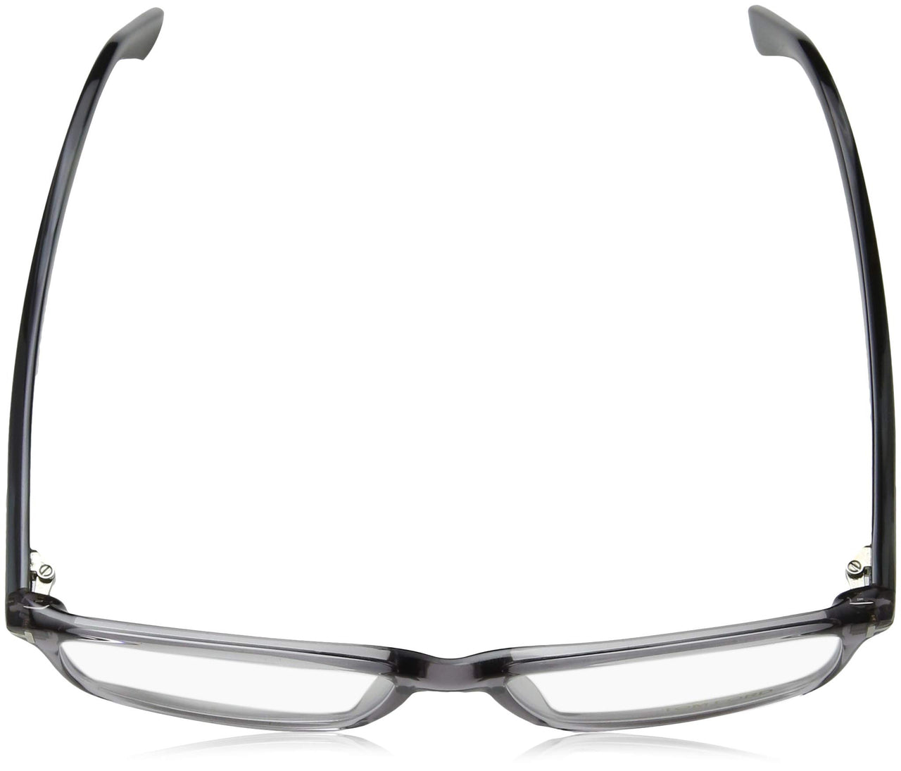 TOM FORD Men's TF 5408 Rectangular Eyeglasses 56mm, Transp. Grey, Grey Horn Effect Temples, Shiny Pall, 56/16/145