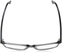 Thumbnail for TOM FORD Men's TF 5408 Rectangular Eyeglasses 56mm, Transp. Grey, Grey Horn Effect Temples, Shiny Pall, 56/16/145