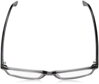 Thumbnail for TOM FORD Men's TF 5408 Rectangular Eyeglasses 56mm, Transp. Grey, Grey Horn Effect Temples, Shiny Pall, 56/16/145