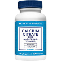 Thumbnail for Calcium Citrate+Magnesium&Vitamin D,Multi-Mineral Bone Health Supplement,Vitamin D Aids Absorption, Calcium 999mg, Magnesium 567mg, Vitamin D 612IU per Daily dose (100 Capsules) by The Vitamin Shoppe