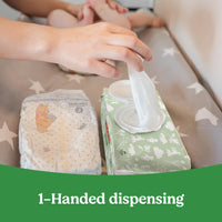 Thumbnail for Huggies Natural Care Sensitive Baby Wipes, Unscented, Hypoallergenic, 99% Purified Water, 1 Flip-Top Pack (56 Wipes Total)