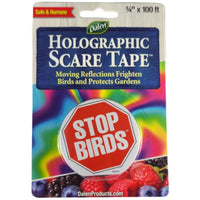 Thumbnail for Dalen Holographic Scare Reflective Tape – Bird Deterrent Tape with Metallic Noise Feature, Broad Application and Easy to Use Bird Scare Ribbon (3/4