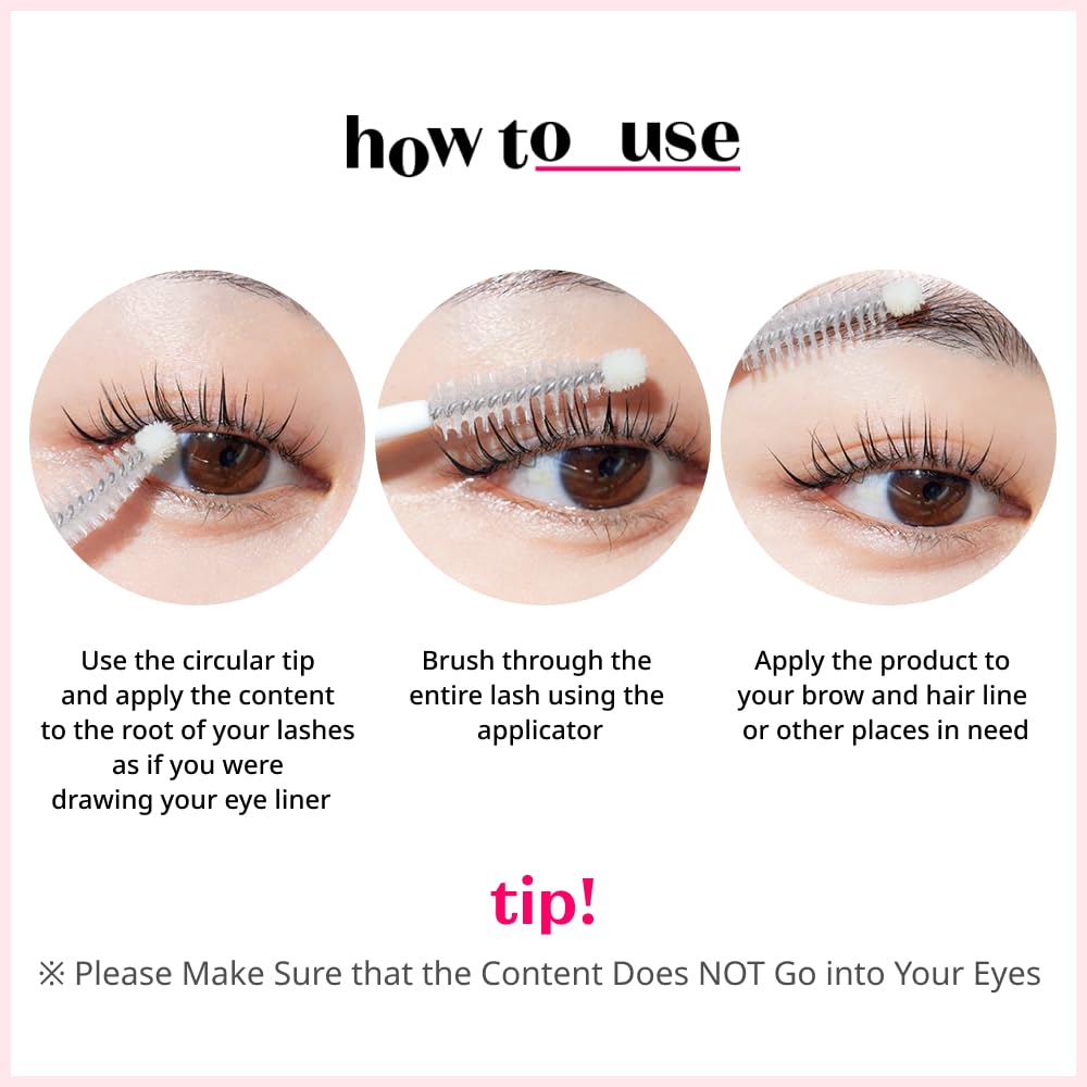 ETUDE My Lash Serum, Eyelash Strengthening Formula with Biotin, Ginger extract for Lash health and growth, Mascara Essence, Mascara Serum, Vegan Certified, Korean Makeup (0.3 Fl Oz)