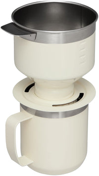 Thumbnail for STANLEY Perfect Brew Pour Over Set | 12 oz Camp Mug with Lid Included | Drip Coffee Maker with Reusable Filter | Insulated Stainless Steel | BPA-Free | Cream Gloss