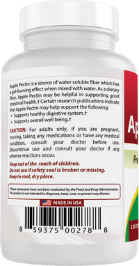 Thumbnail for Best Naturals Apple Pectin 700 mg 120 Capsules