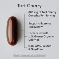 Thumbnail for Sports Research Tart Cherry Capsules - Made from Montmorency Tart Cherries - Non-GMO & Gluten Free - 60 Liquid Softgels