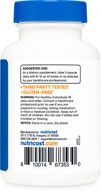 Thumbnail for Nutricost Zinc Picolinate 30mg, 120 Capsules - Gluten Free and Non-GMO