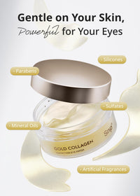 Thumbnail for SNP 125Da Collagen + 24K Gold Perfection Eye Patch | Nourishing Under Eye Patches for Wrinkles and Dark Spots | Under Masks for Puffy Eyes and Dark Circles | Korean Collagen Skincare | 60 Patches