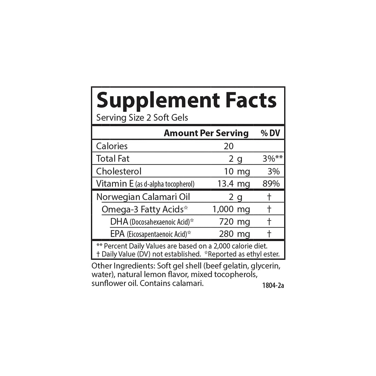 Carlson - EcoSmart Omega-3, 1000 mg Omega-3s Sustainable Source, Heart Health, Brain Function & Vision Support, Lemon, 90+30 soft gels