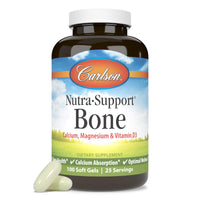 Thumbnail for Carlson - Nutra-Support Bone, Calcium, Magnesium & Vitamin D3, Bone Health, Calcium Absorption & Optimal Wellness, 100 Softgels