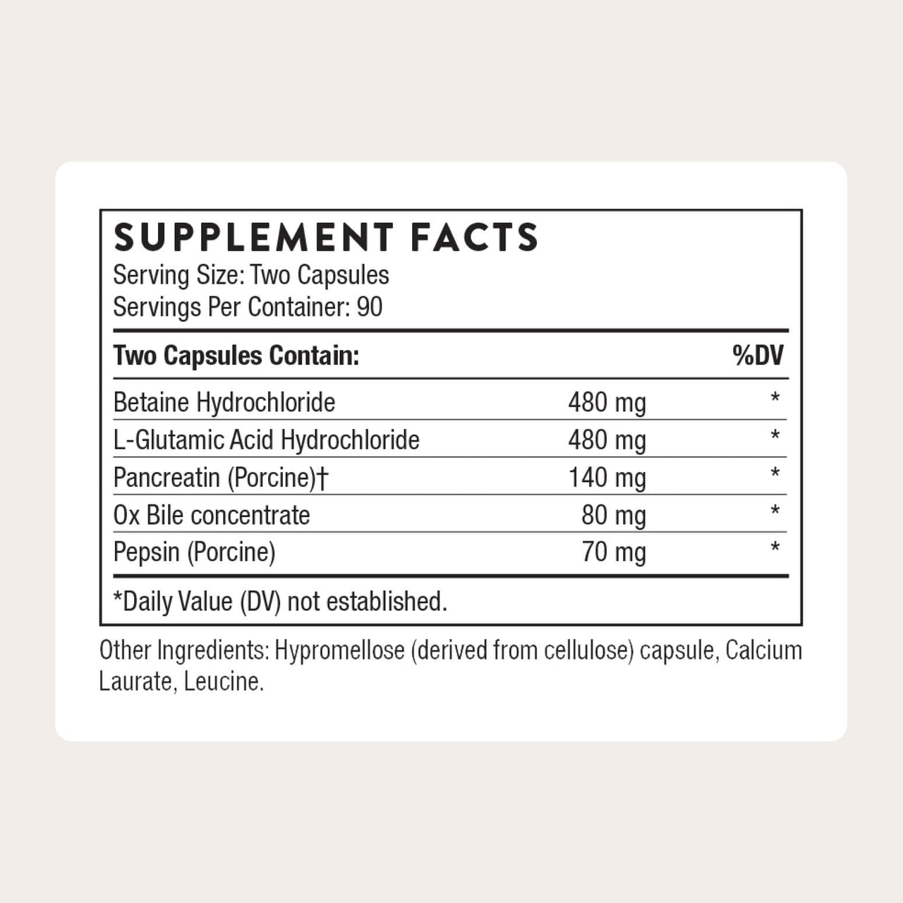 THORNE - Advanced Digestive Enzymes - Blend of Digestive Enzymes to Aid Digestion - Gut Health Support with Pepsin, Ox Bile & Pancreatin* - 90 Servings