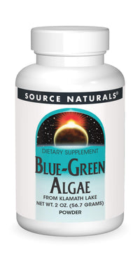 Thumbnail for Source Naturals Blue-Green Algae from Klamath Lake, with Phycocyanin and Chlorophyll - 2oz Powder