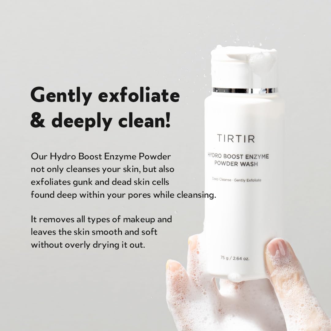 TIRTIR Hydro Boost Enzyme Cleansing Powder, 2.64 Oz