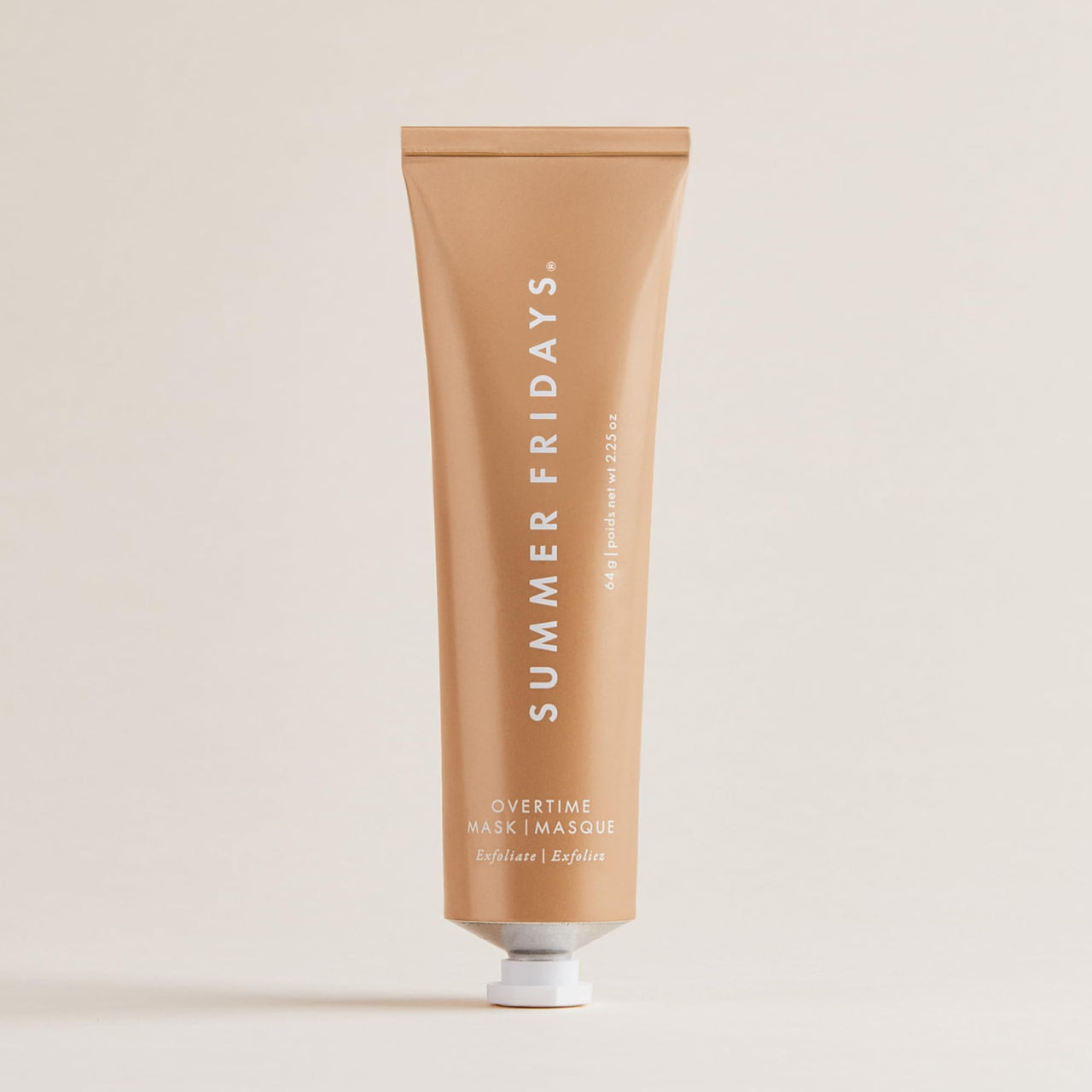 Summer Fridays Overtime Mask - Clarifying + Exfoliating Face Mask - Helps Brighten Dull or Congested Skin with Pumpkin & Apricot Seed Powder (2.25 Oz)