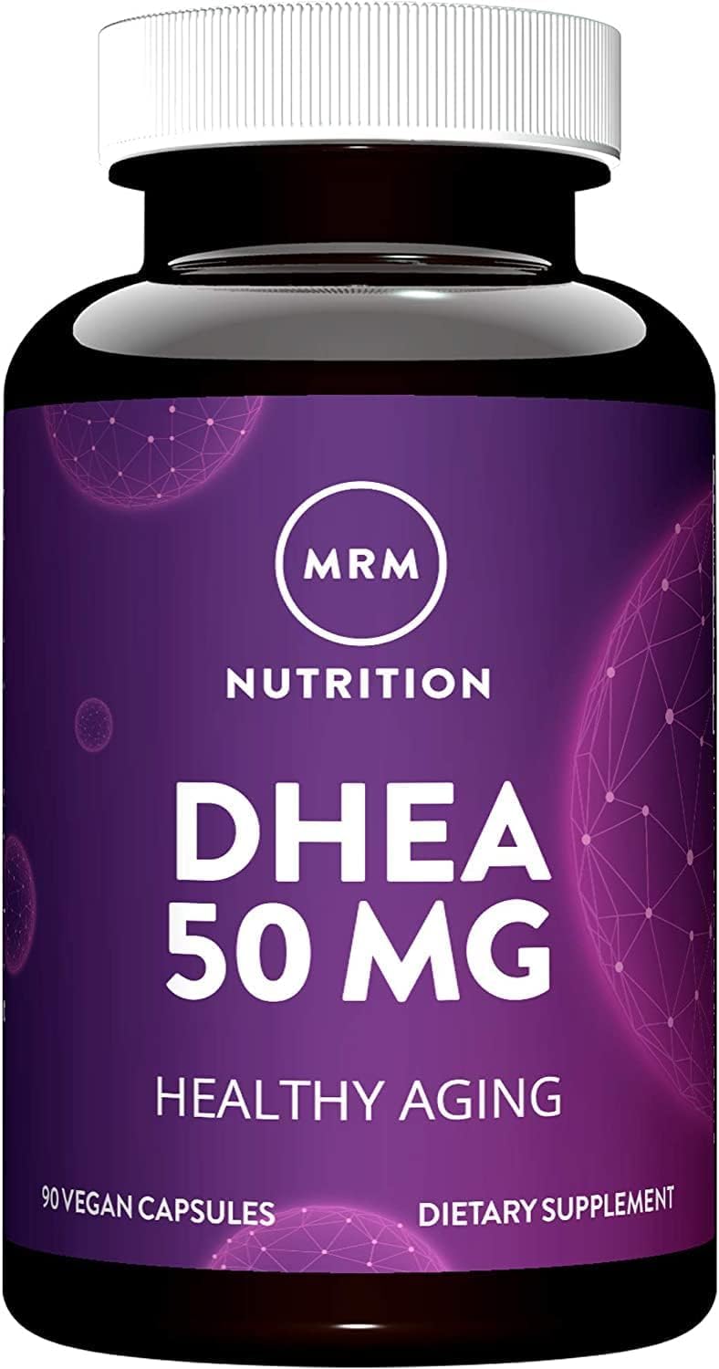 MRM Nutrition DHEA 50mg - for Women and Men - Micronized DHEA Supplement for Healthy Aging, Lean Muscle, and Enhanced Absorption Formula, Vegan, Gluten-Free, Non-GMO - 90 Servings