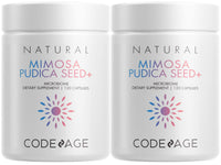 Thumbnail for Codeage Organic Mimosa Pudica Seed Capsules - Mimosa Pudica Seeds Supplement - Black Walnut, Cloves, Vidanga, Neem, BioPerine - All in One - Sensitive Plant Pills - Non-GMO & Vegan - 2 Pack