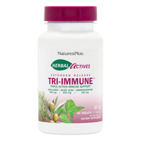 Thumbnail for NaturesPlus Herbal Actives Tri-Immune, Extended Release - 60 Tablets - Vegetarian, Gluten Free - 30 Servings