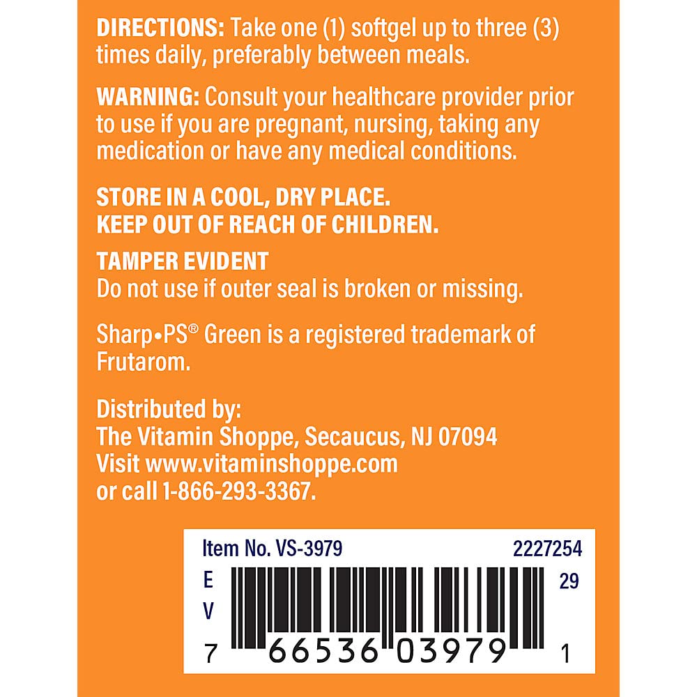 The Vitamin Shoppe Sunflower Phosphatidylserine 100 (90 Softgels) (90 Softgels)