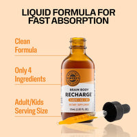 Thumbnail for VIMERGY Brain Body Recharge* - W/Vitamin D3, K2 & CoQ10 – Boosts Cellular Energy – Fortifies Blood Vessels and Bones – Defends Against Free radicals – Vegan and Gluten Free – 55mL