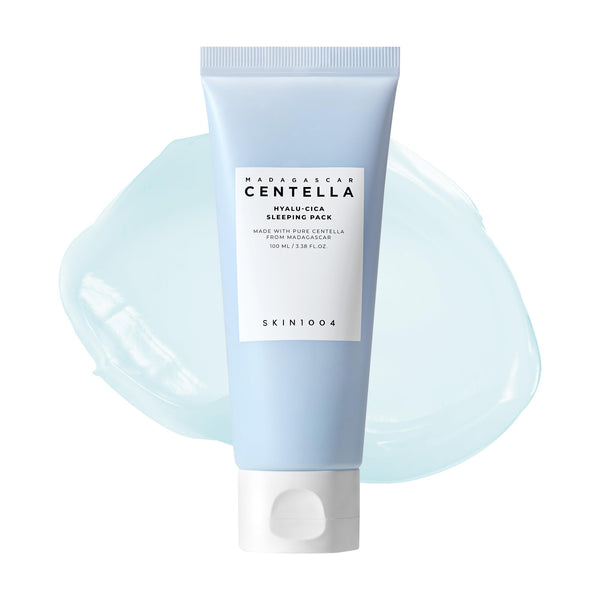 SKIN1004 Hyalu-CICA Sleeping Pack 3.38 fl.oz, 100ml Melatonin Hyaluronic Acid Centella Asiatica Extract Moist and Revitalization Multi Care Solutions