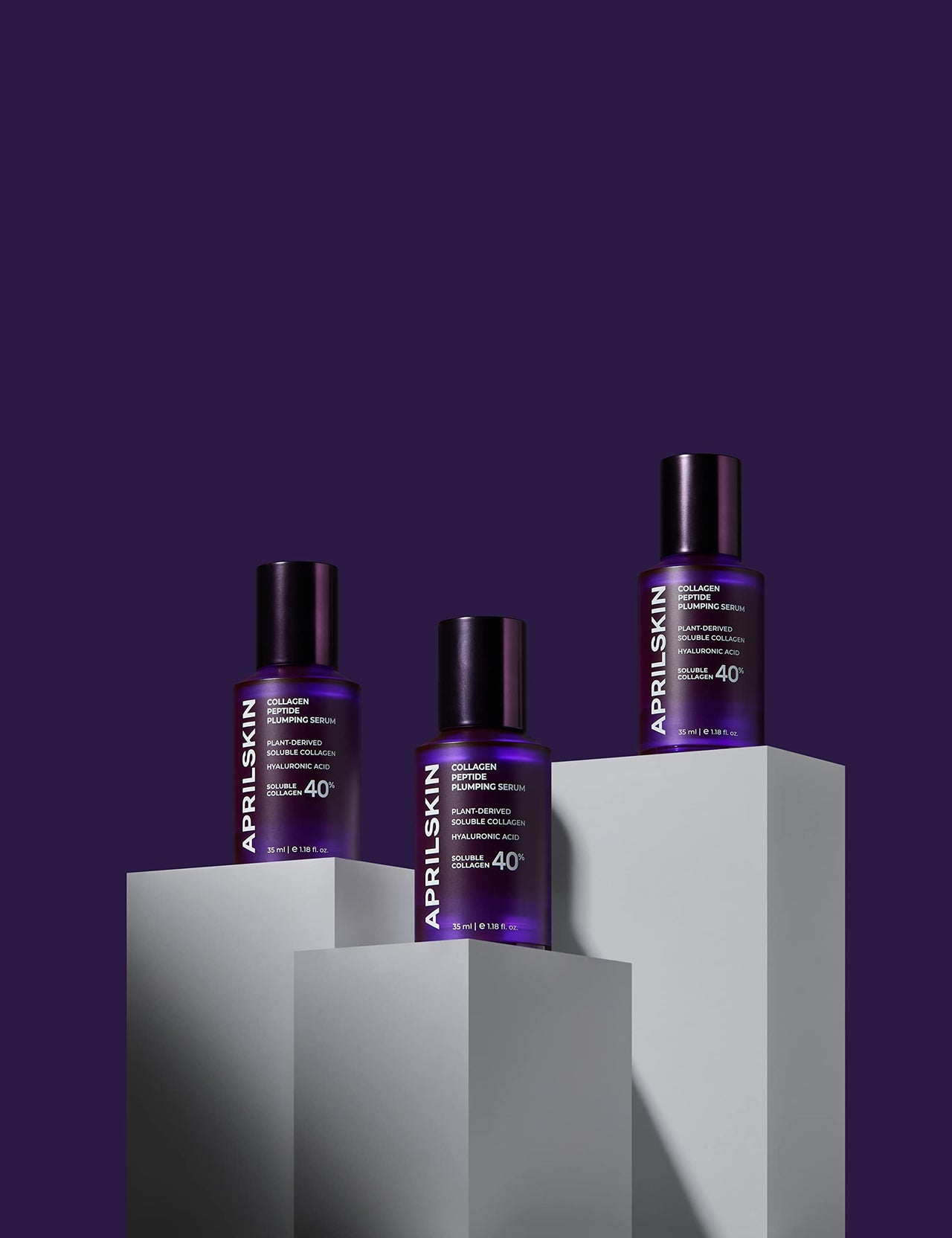 APRILSKIN 40% Collagen Peptide Plumping Serum | Vegan, Cruelty-Free | Keeps radiant and firmer-looking with Triple Peptide Complex | For fine lines, wrinkles & sensitized skin