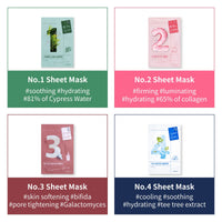 Thumbnail for numbuzin No.2 Sheet Mask | Water Collagen 65% Voluming Sheet Mask | Premium Collagen | Firm, Supple Skin, Adenosine, Niacinamide, Peptide | Radiance, Hydration | Korean Skincare | 4 Sheets