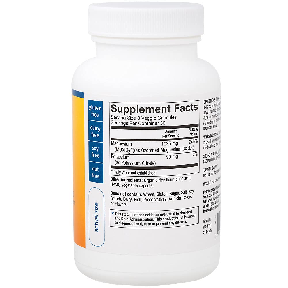 The Vitamin Shoppe Oxygen Cleanse, The Oxygenating Digestive System Cleanser with Magnesium and Potassium (90 Veggie Capsules)