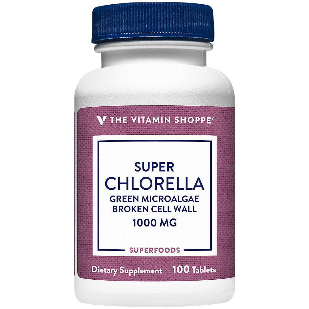 The Vitamin Shoppe Super Chlorella 1000 MG (100 Tablets)