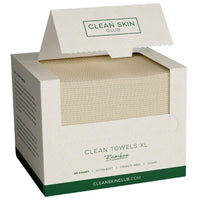 Thumbnail for Clean Skin Club Bamboo Viscose Clean Towels® XL 100% USDA Biobased Face Towel, Disposable Face Towelette, Makeup Remover Dry Wipes, Ultra Soft, 50 Ct, 1 Pack