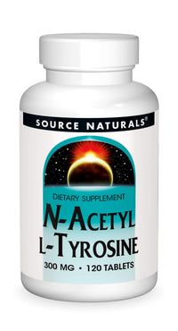 Thumbnail for Source Naturals N-Acetyl L-Tyrosine Dietary Supplement - 120 Tablets