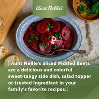 Thumbnail for Aunt Nellie’s Sliced Pickled Beets | Tangy, Earthy, Sweet and Delicious | Deep Vibrant Ruby Red-Purple | Grown in the USA | Smoothies, Salads, Side Dishes (16oz, 4-Pack)