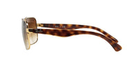 Thumbnail for Ray-Ban Men's RB3483 Metal Square Sunglasses, Gold/Brown Gradient, 60 mm