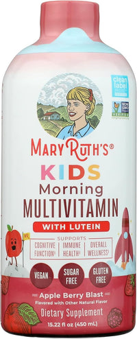 Thumbnail for MaryRuth's Liquid Morning Multivitamin for Kids | Kids Multivitamin | Immune Support Supplement | Vitamin C | Vitamin D | Essential Nutrients | Vegan | 30-180 Servings | 15.22 fl oz