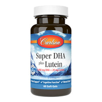 Thumbnail for Carlson - Super DHA Plus Lutein, 1000 mg DHA + 20 mg Lutein, 60 Softgels