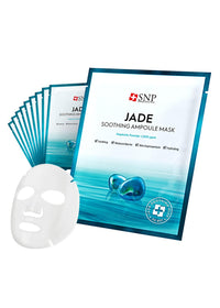 Thumbnail for SNP 1000ppm Real Jade Mineral Ampoule Sheet Mask | Cleansing and Purifying All Sensitive Skin Types | Calming, Hydrating, and Moisturizing Facial Skin | Korean Face Masks Skincare | 10 Sheets