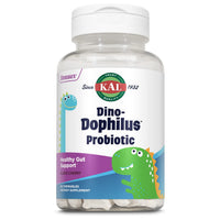 Thumbnail for KAL DinoDophilus Probiotics for Kids - Chewable Kids Probiotic with 2 Billion CFU for Children's Gut Health and Digestion Support - Natural Black Cherry Flavor, 60 Chews