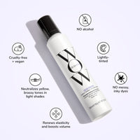 Thumbnail for COLOR WOW Color Control Purple Toning + Styling Foam – Instantly rids Blonde & Gray hair of brassy, yellow tones, Alcohol free, crunch free styling