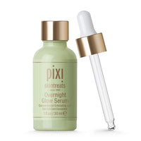 Thumbnail for Pixi Overnight Glow Serum | Glycolic Acid Exfoliating Serum for Radiance | Helps Reduce Fine Lines & Sun Spots | With Aloe, Cucumber & Nourishing Vitamins | 1.01 fl. oz/ 30 ml