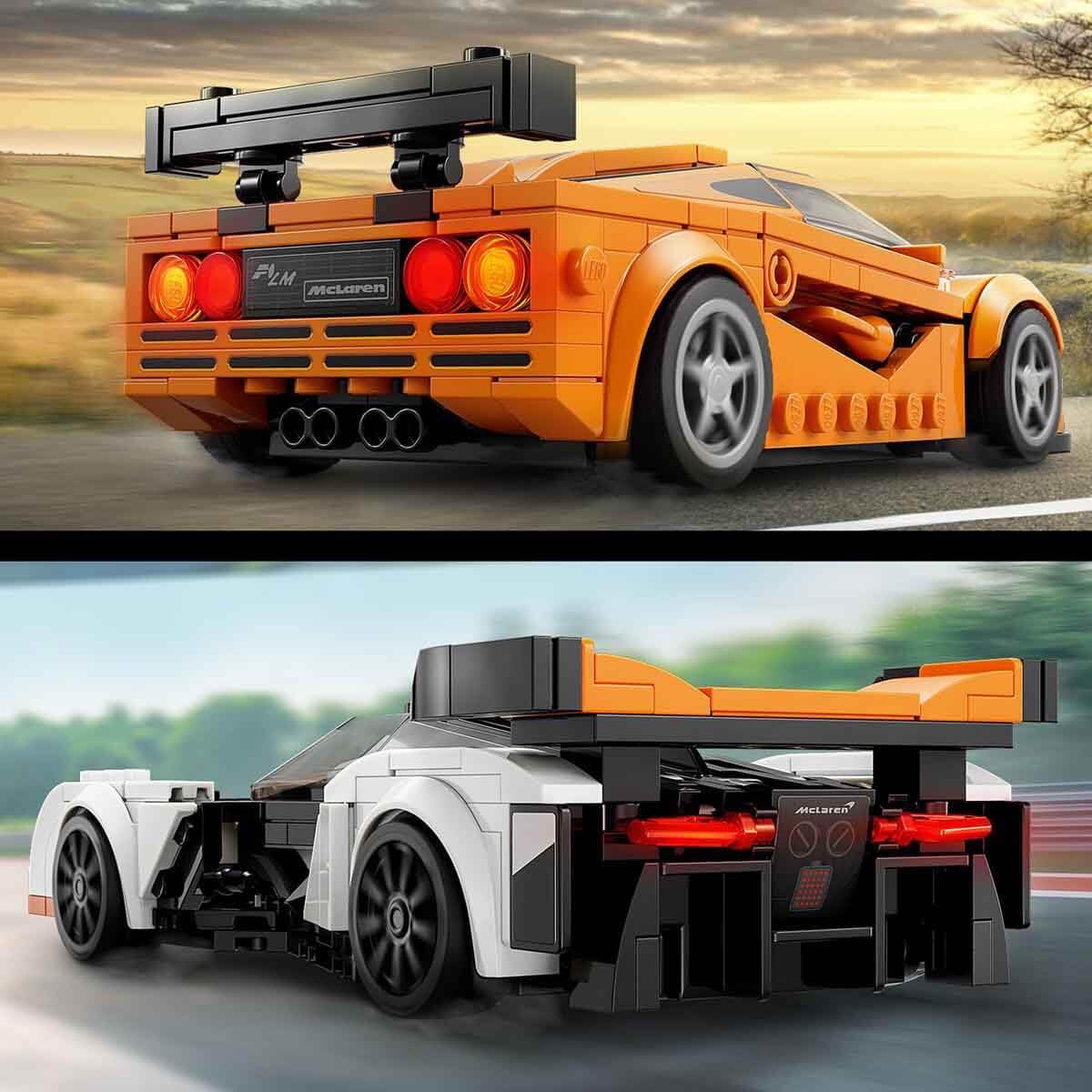 LEGO Speed Champion McLaren Solus GT & McLaren F1 LM 76918 Toy Blocks, Present, Vehicle, Glue, Boys, Ages 9 and Up