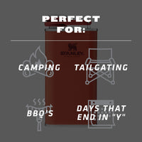 Thumbnail for Stanley Classic Easy Fill Wide Mouth Flask 8 oz | Leakproof Hip Flask | Hinge Connected Never Lose Cap | Insulated Stainless Steel Liquor Container | BPA-Free | Cinnamon